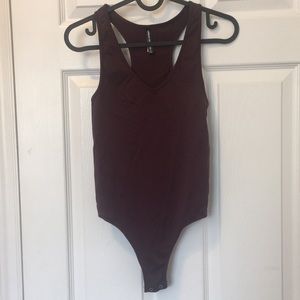 Urban Heritage burgundy bodysuit